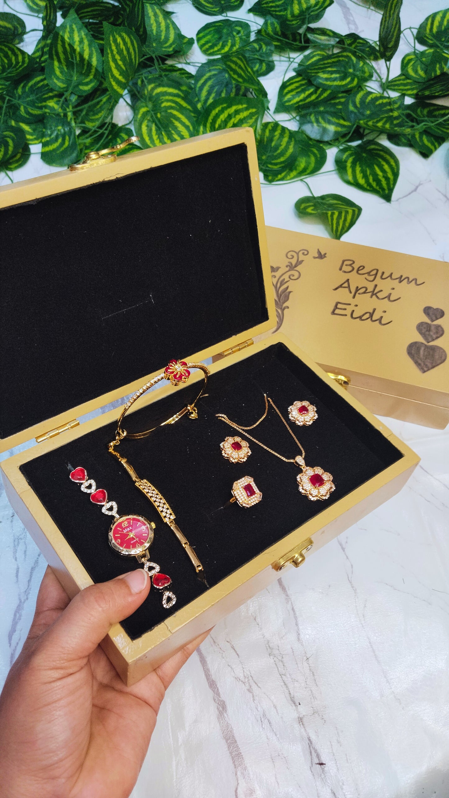 Artificial Jewellery Eid Gift Set for female | Customized Box